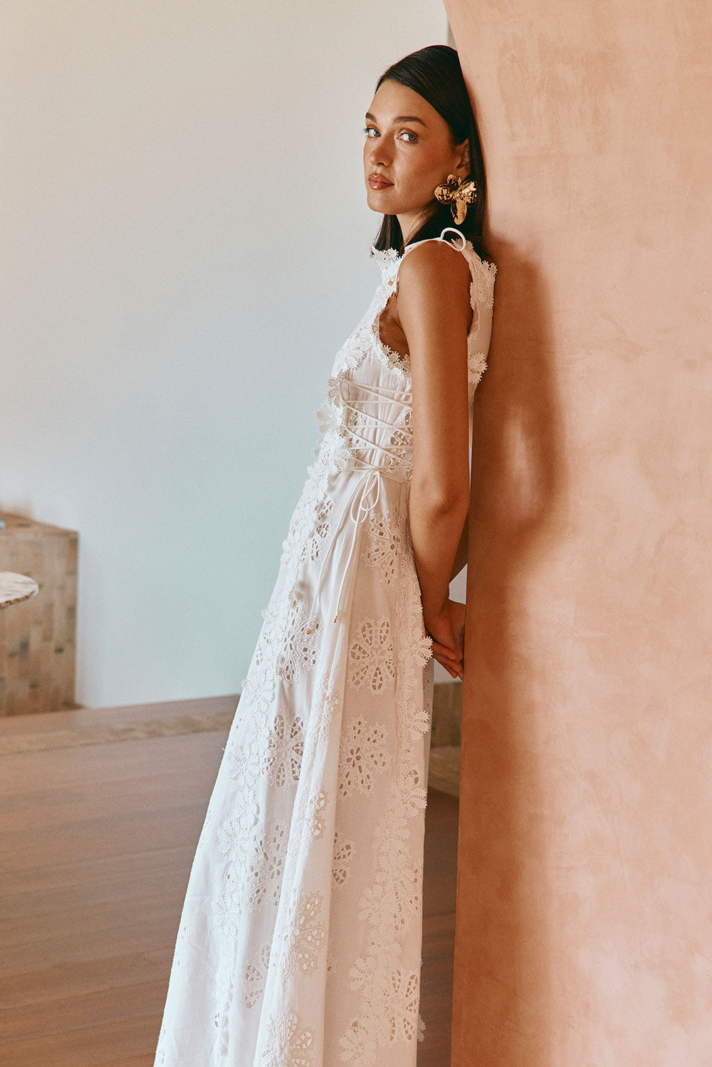 Fiorella - Embroidered Elegance Liana Maxi Dress