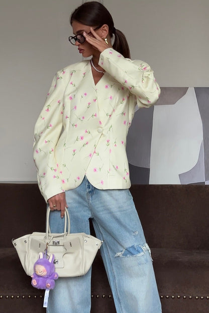 Romantic V-neck Coat