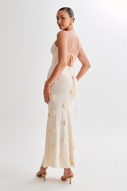 Edwina V-neck Knitted Maxi Dress