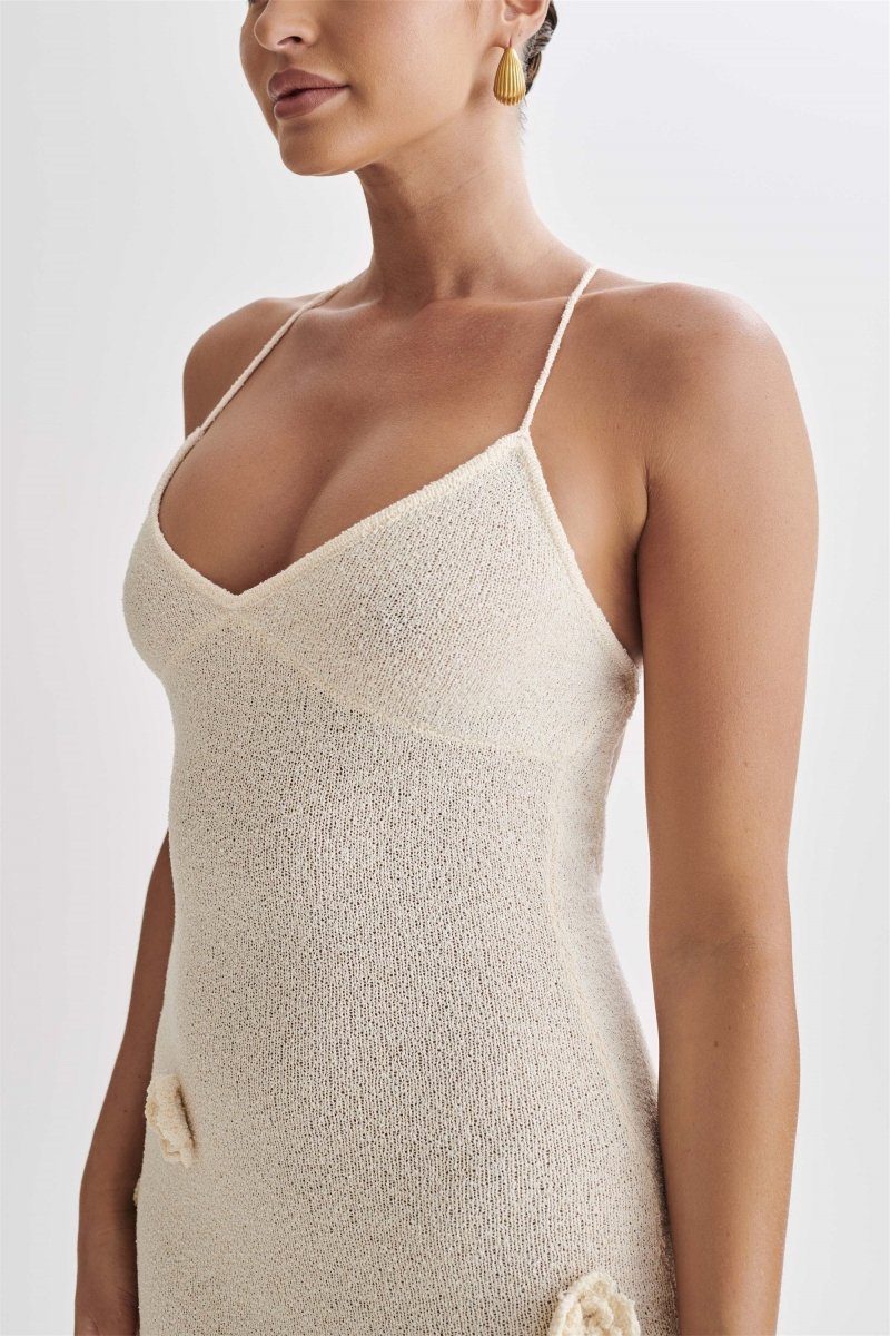 Edwina V-neck Knitted Maxi Dress