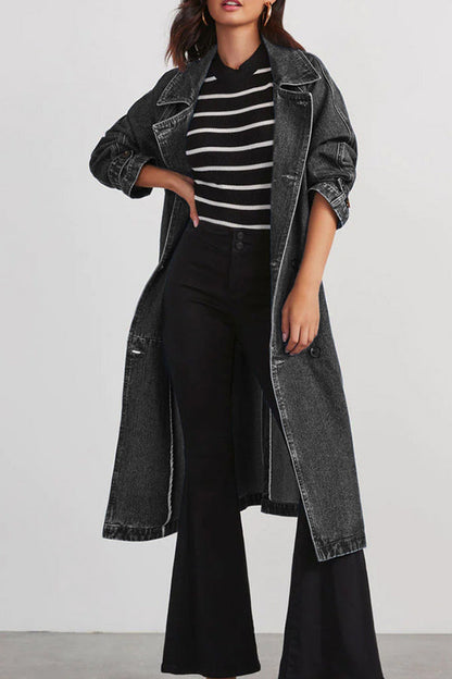 Chandry Denim Trench Coat