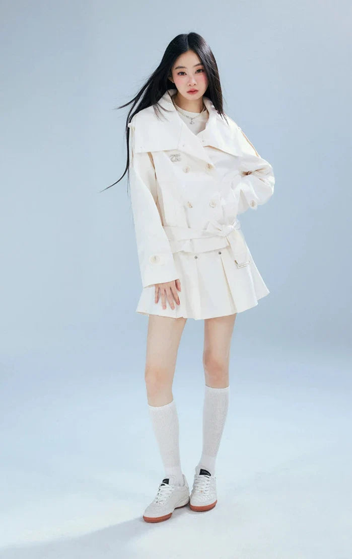 Double-breasted Belted Trench Coat