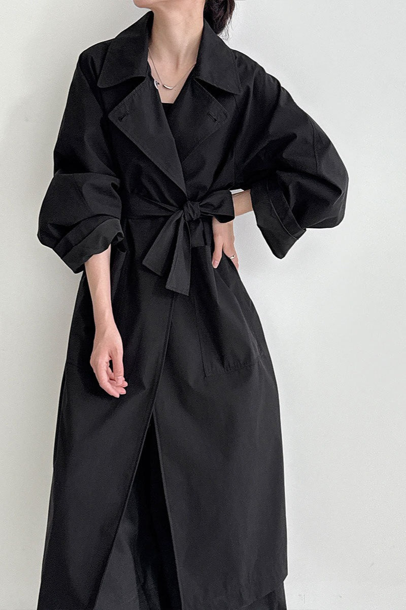Luxi Loose Large-pocket Unique Overcoat
