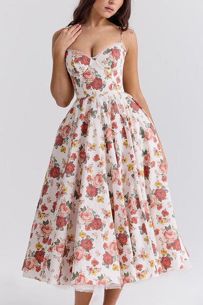Love Is Love Print Halter Mesh Double Hem Midi Mini Dress