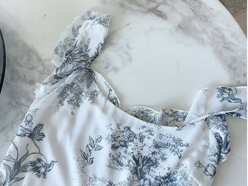 Ruffle Maxi Dress · Slimming