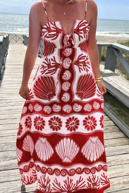 Shell White Long Dress