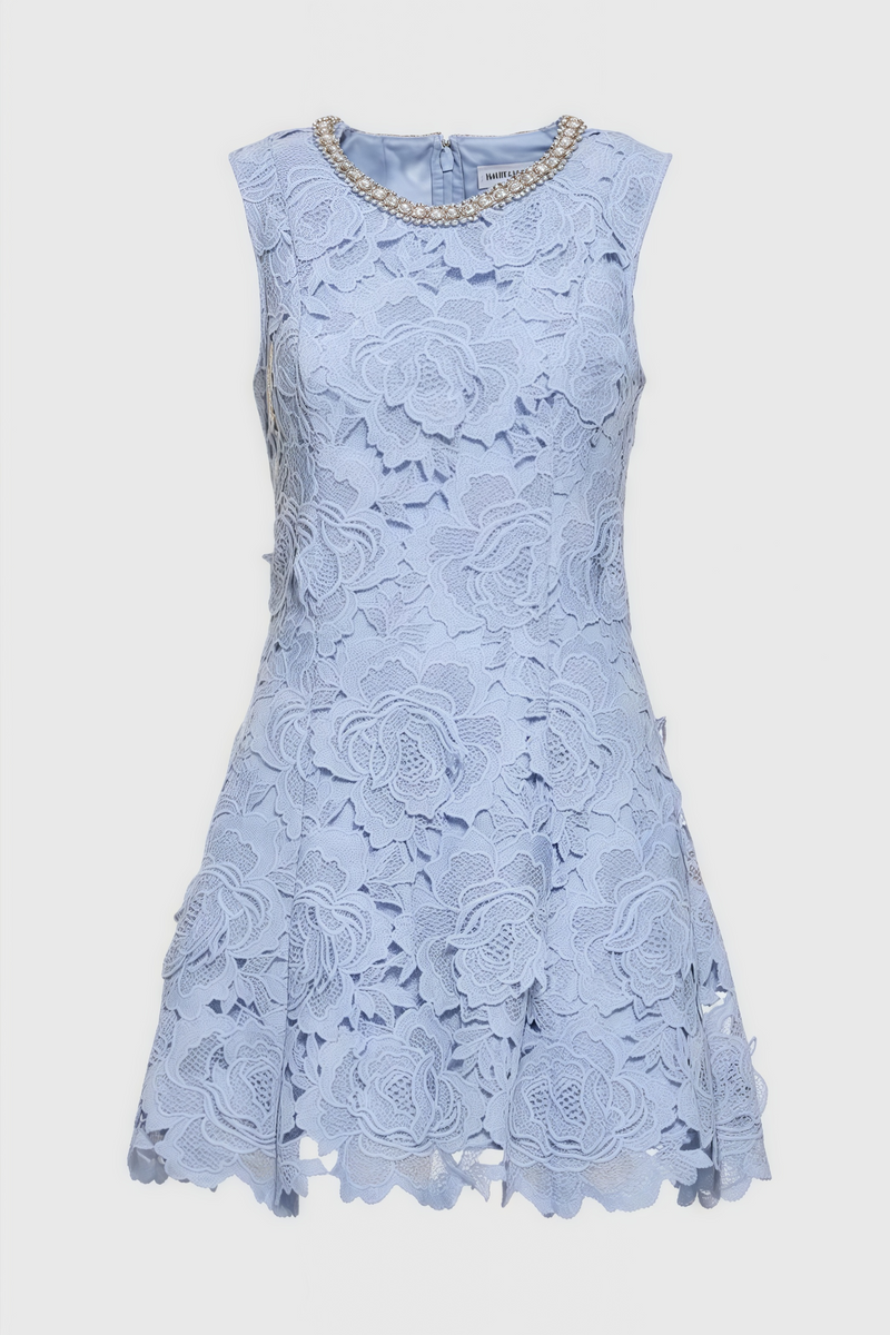 Beldend Sleeveless Lace Mini Dress
