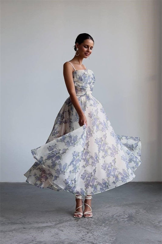 Ella Printed Chiffon Midi Dress