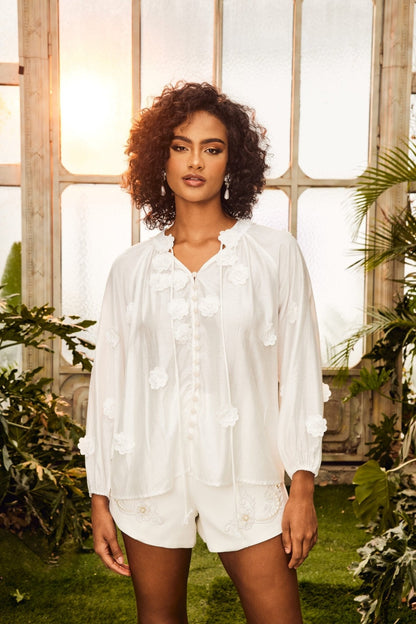 Ella V-neck Blouse