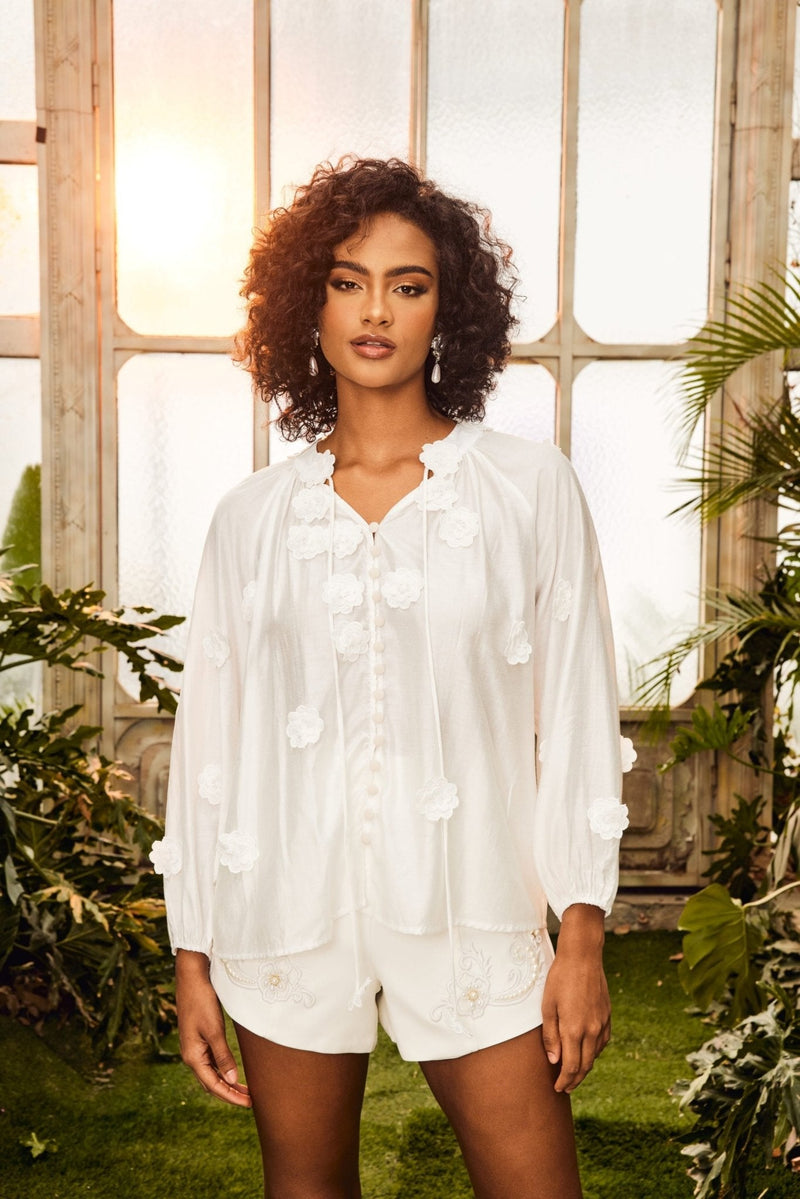 Ella V-neck Blouse