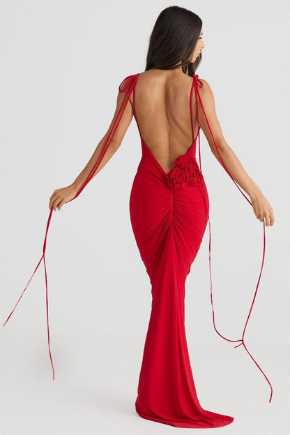 Elma Open Back Maxi Dress