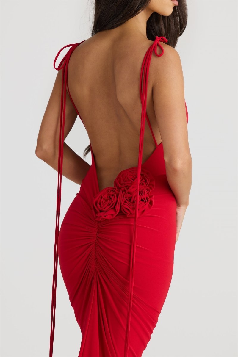 Elma Open Back Maxi Dress