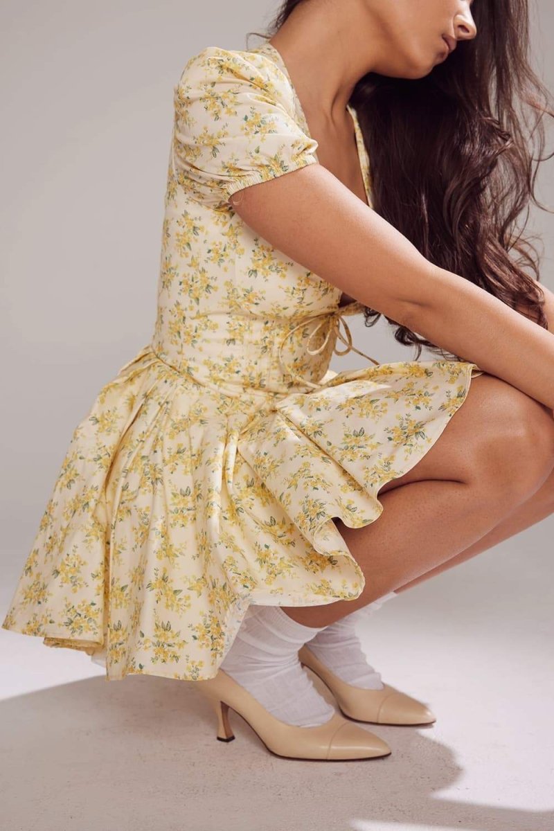 Emily V-neck Corset Mini Dress