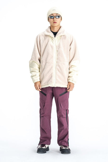 Water-proof Crinkled Cargo Ski Pants