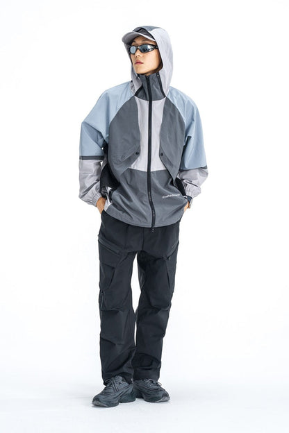 Water-proof Crinkled Cargo Ski Pants