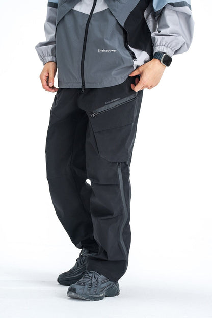 Water-proof Crinkled Cargo Ski Pants