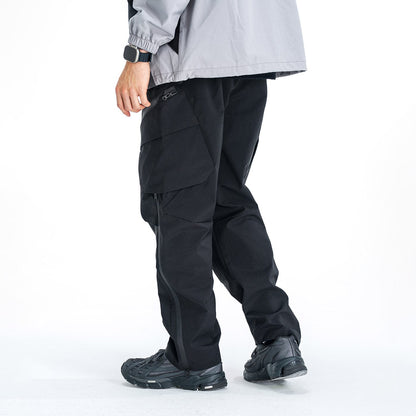 Water-proof Crinkled Cargo Ski Pants