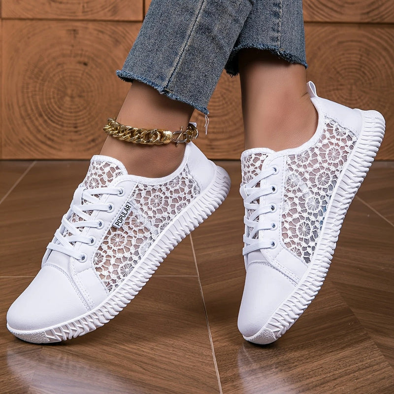 Mariam - Minimalist Lace Up Comfort Shoes