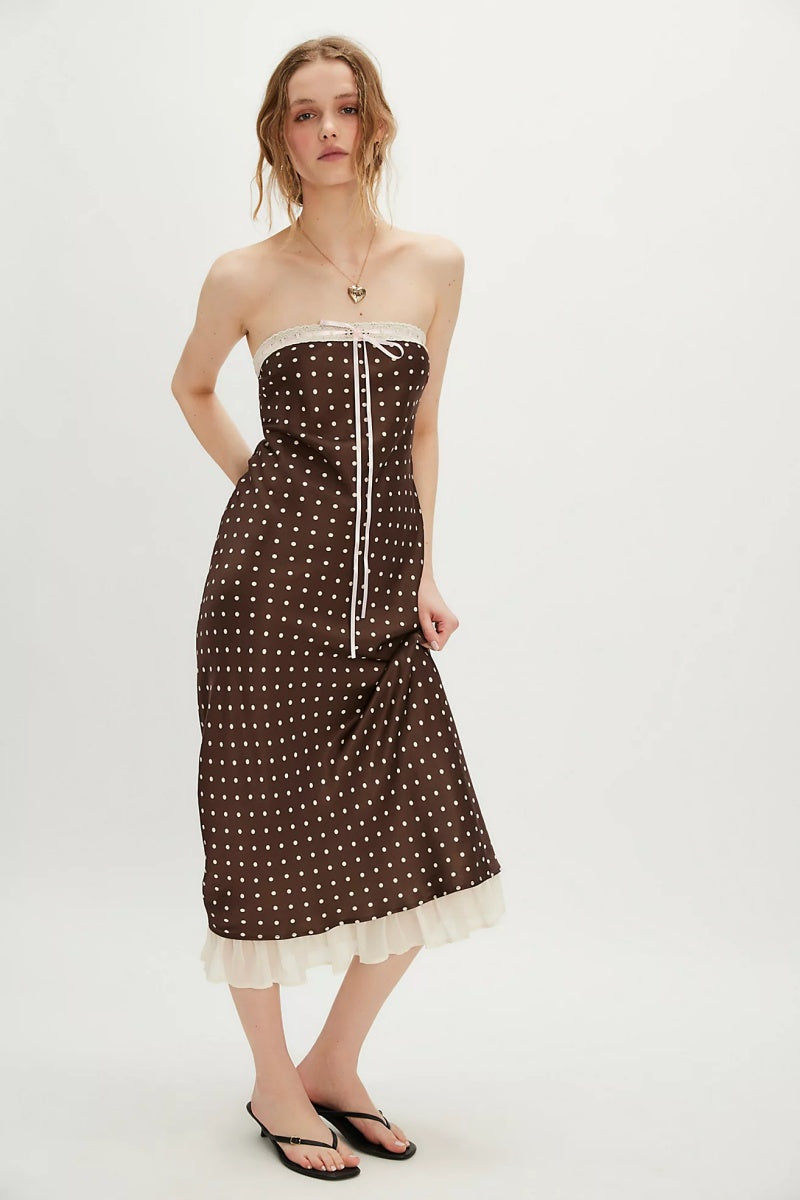 Daisy Mae Strapless Midi Dress