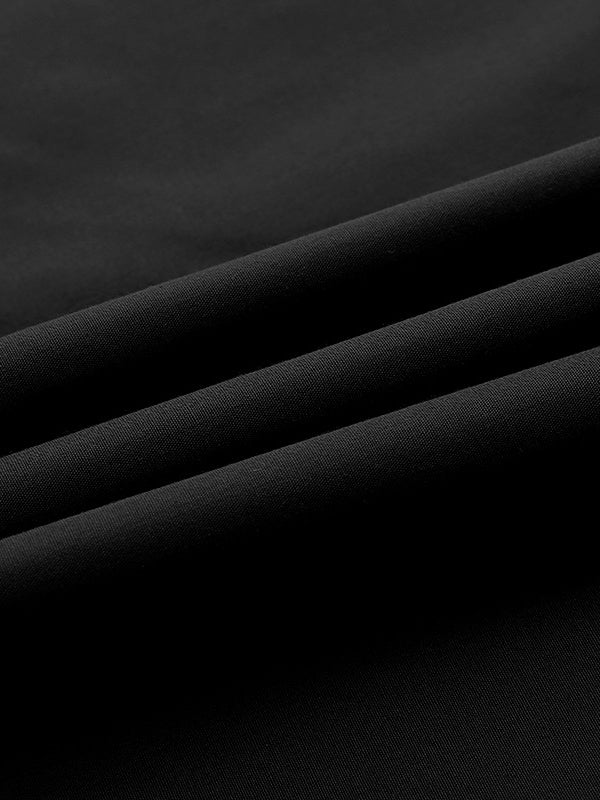 Long Sleeves Loose Color Split-joint V-neck Maxi Dresses