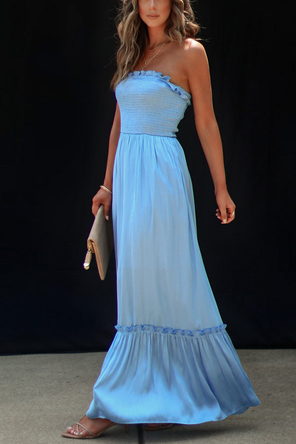 Sameera Smocked Tiered Maxi Dress