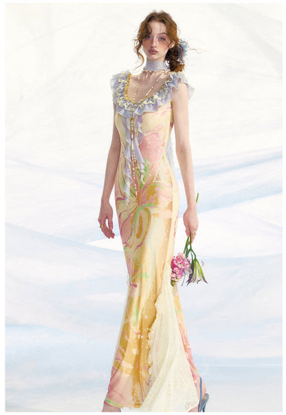 Pastel Yellow Maxi Dress