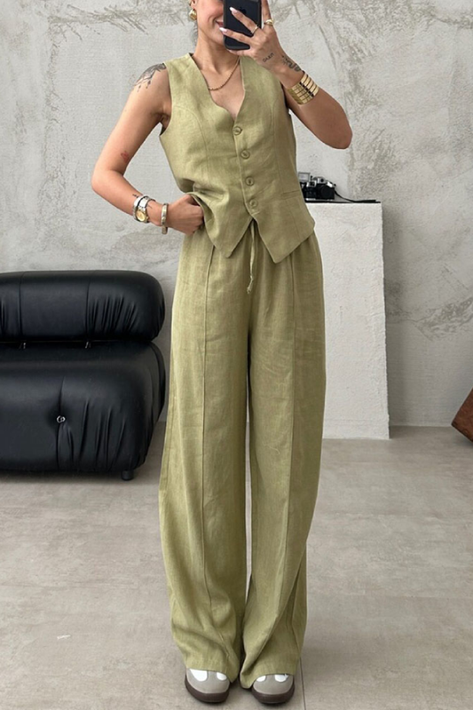 Work Vest and Trousers Two-piece Set