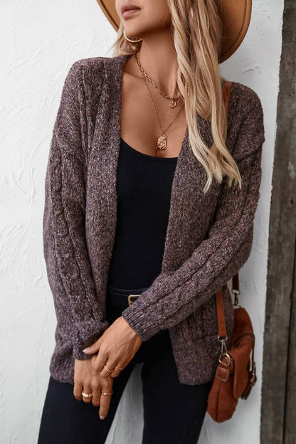 And Fashionable Long-sleeved Sweater Jacket