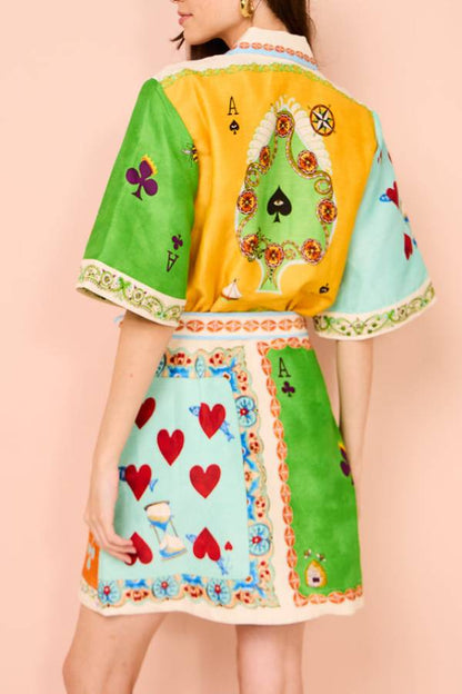 Panflay Rummy Mini Dress in Multi