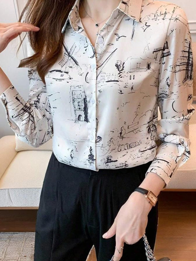 Blue Striped Blouse