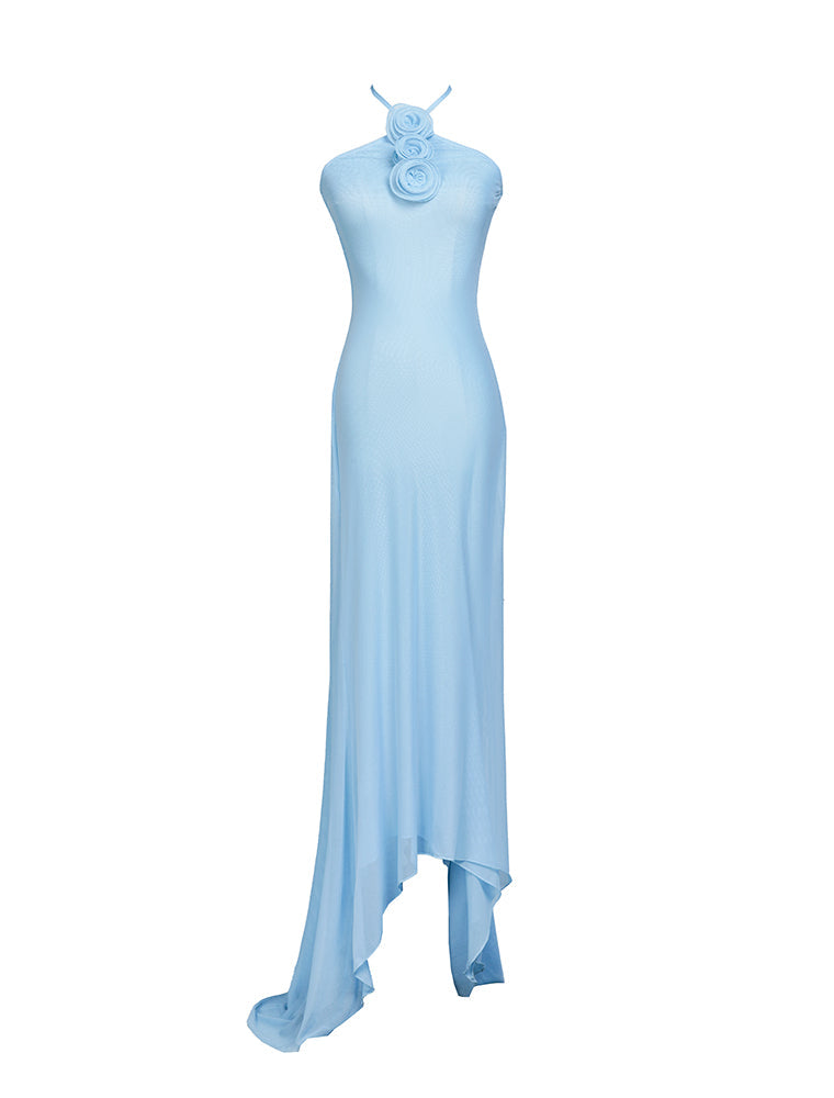 Goddess Halter Maxi Dress