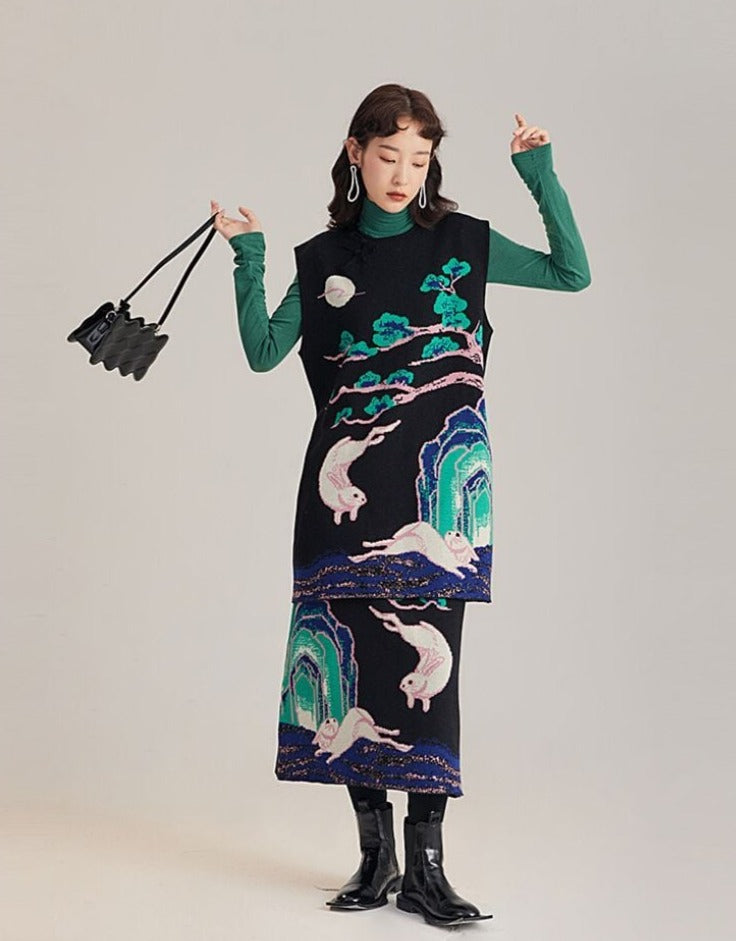Japanese-style Knit Skirt
