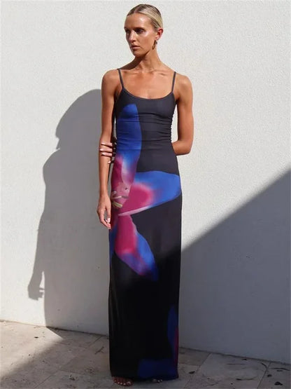 Lily Maxi Dress – Summer Backless Bodycon Sundress