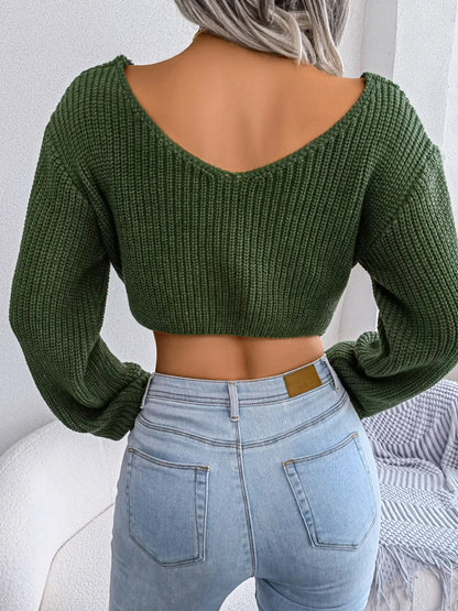 Knit Twist Pullover Autumn New Tops Long Sleeve Oversized Sweater High Street Off-shoulder Knitwear