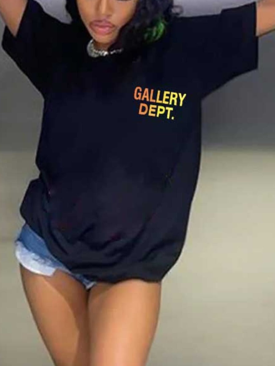 Gallery Dept Letter Print T-shirt Ar506
