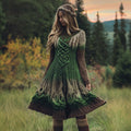 Women's Celtic Knotted Gradient Long Sleeve Sweater Dress artswardrobe