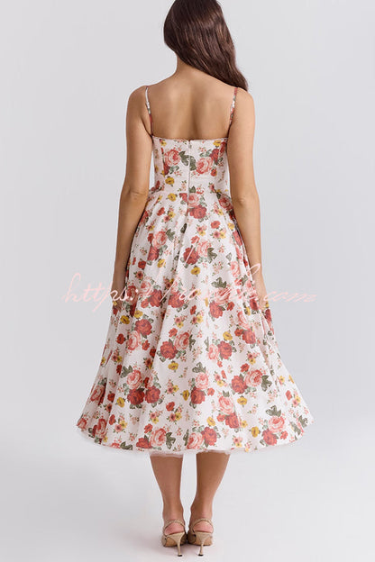 Love Is Love Print Halter Mesh Double Hem Midi Mini Dress