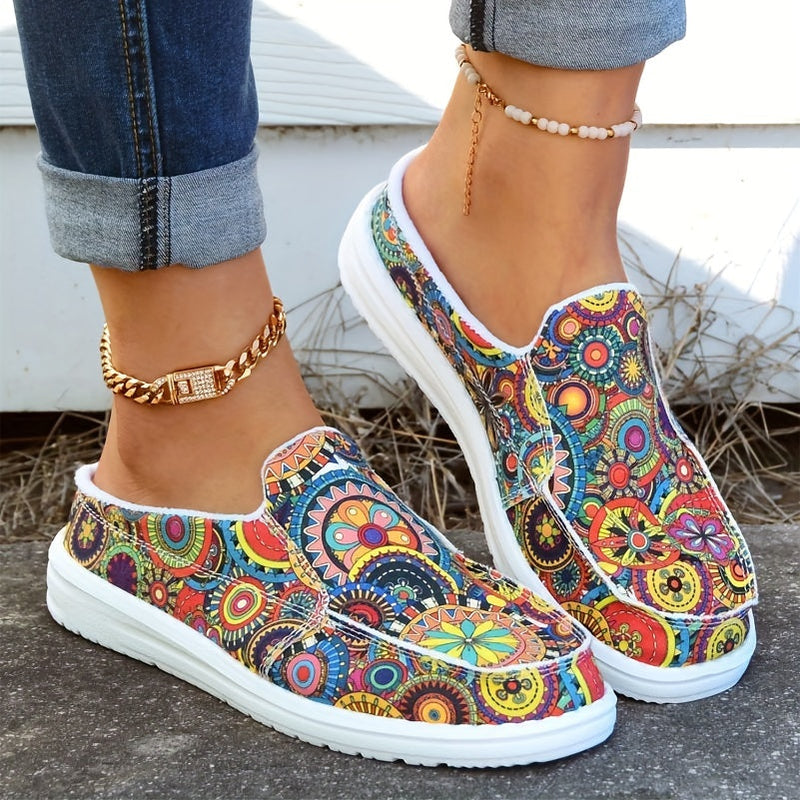 Print Canvas Shoes At9852
