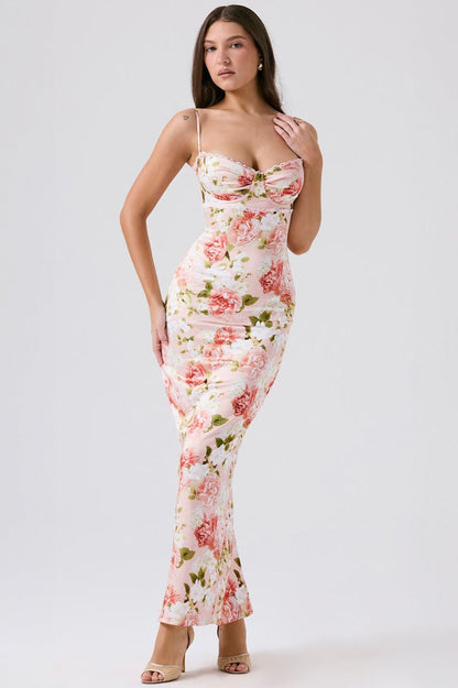 Fitted Split Maxi Dress