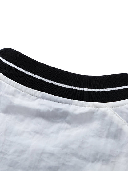 Two-tone Pieced Sweatshirt