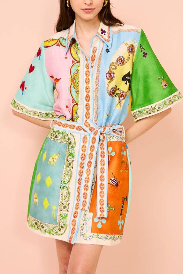 Panflay Rummy Mini Dress in Multi