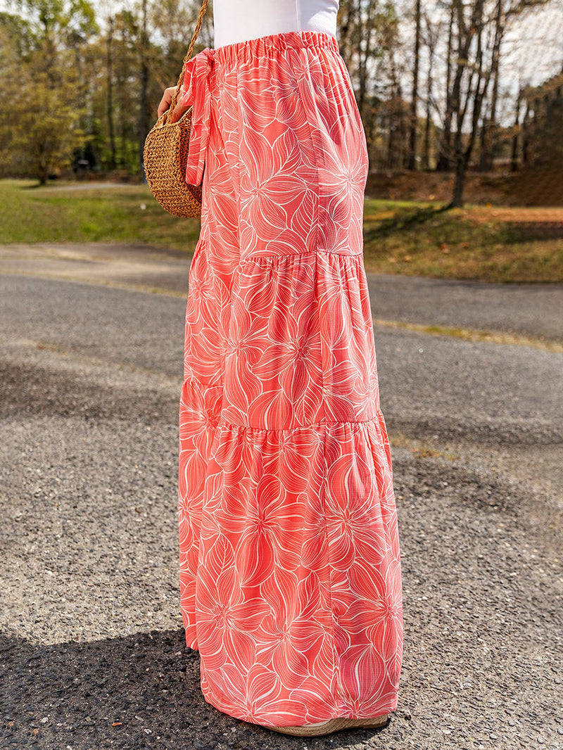 Tiered Wide Leg Pants