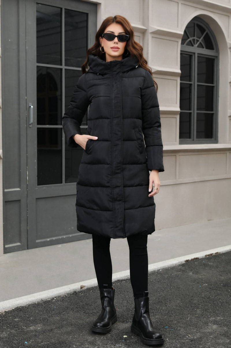 Hooded Longline Puffer Coat