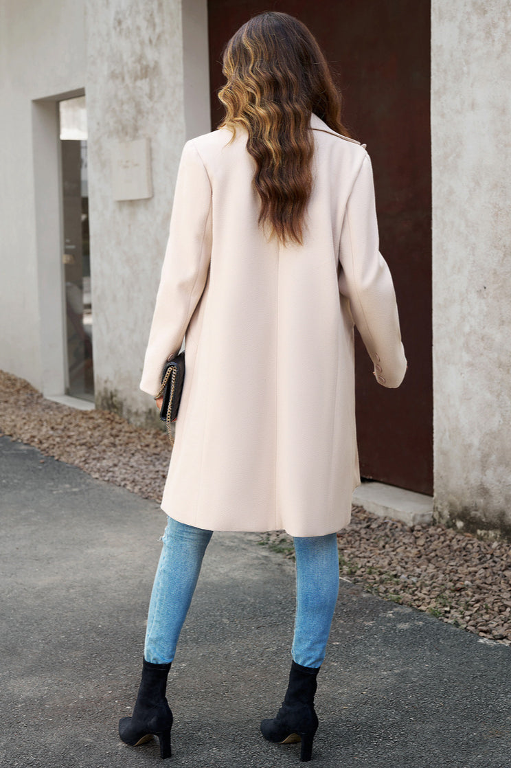 Wool Blend Longline Coat