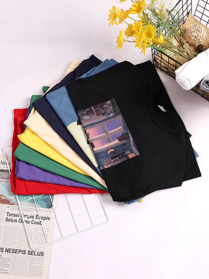 Funny Los Pollos Hermanos Prints Female T-shirts Trend Short Sleeve Street Hip Hop Tee Clothing O-neck Summer Womans Tops
