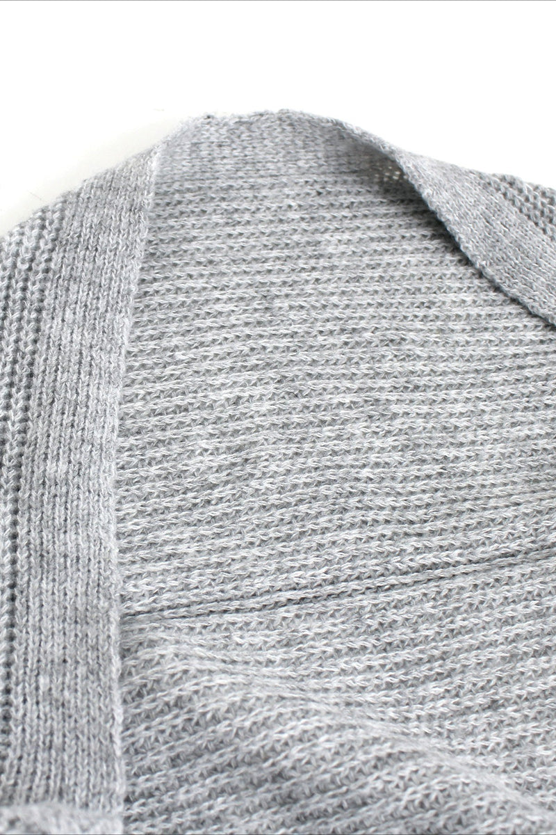 Two-piece Knit Sweater Vest & Cardigan Dress Sweater Dress