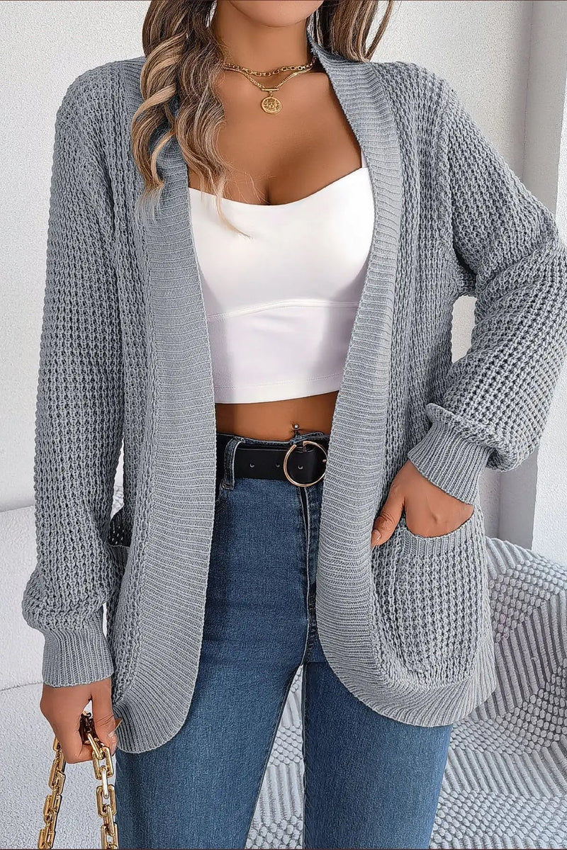 Loose Knit Pocket Cardigan