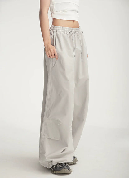 Balloon Drawstring Palazzo Pants