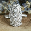 Bright Zirconia Silver Ring