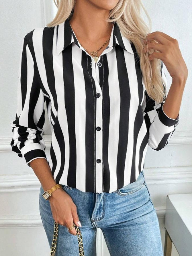 Blue Striped Blouse